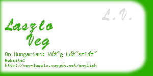 laszlo veg business card